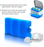 JMEXSUSS Reusable Ice Packs for Cooler, Long Lasting Breastmilk Bottle Storage, Freezer Packs Can Cooler for Lunch Boxes, Beer Soda, Camping