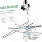 1 Set Set Fork Spoon Chopsticks Stainless Chopsticks Stainless Steel Spoon Stainless Steel Utensils Set Chopstick Holder Spoons and Forks Set Travel Utensils Chopstick Rest
