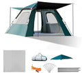 Camping Tent, Family Cabin Tents,Family Dome Waterproof Backpacking Tent Easy Setup UV Cut Sun Shelter Tent, Instant Camping Tents, for Picnic,Camping. M Green