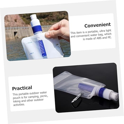 Water Purifier Bag Filter Reusable Compact Portable for Camping Hiking Daily Use