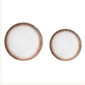 Camping Plates Fruit Tray Ceramic Flat Plate Dessert Plate Salad Plate Dinner Plate Home Tableware Kitchen Restaurant Flat Plate Round Steak Plate Decorative Plate(05,B)