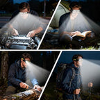 Rechargeable LED Motion Sensor Glasses Lamp,Hands-Free Head Light with Motion Sensor & Touch,Multifunctional 5 Modes Light Up Glasses,for Camping Fishing Cycling Hiking Night Work