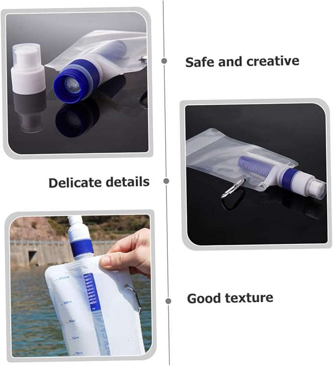 Kisangel 1pc Daily Use Water Filter Bag Portable Folding Water Container for Camping Hiking Outdoor Activities Convenient and Lightweight Hydration