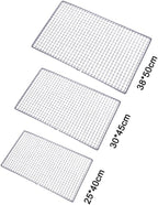 Stainless Steel BBQ Grill Grates Replacement, Mesh Wire Net, Cooking Rack for Outdoor Camping Barbecue (30x45cm/11.8x17.7in)