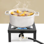 Portable Burner Outdoor Gas Stove Propane Cooker with Adjustable 0-20Psi Regulator Hose Camp Cooker Outdoor Gas Stove for Patio Camping, BBQ, Home Brewing, Turkey Fry