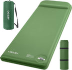 OGERY Self-Inflating Sleeping Pad with Built-in Foot Pump, 3" Memory Foam Camping Mattress for Side Sleepers, Quiet & Insulated Sleeping Mat Camping Essential Gear for Car Tent Camping