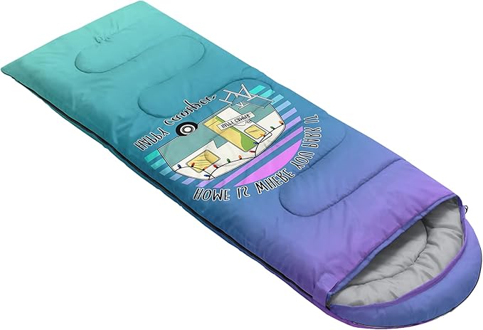 HOSIMA Butterfly Sleeping Bags for Adults and Kids for Camping,Black Gothic Ultralight Sleeping Bag for Cold Weather Summer.