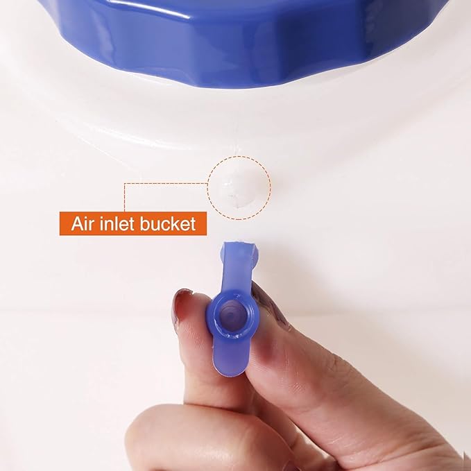 3.9 Gallon/15L Water Container with Spigot, Portable BPA Free Water Jug, Multifunction Water Tank for Camping Outdoor Hiking Picnic Supplies, Emergency Stroage, 2 Pack
