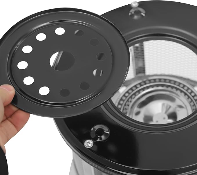 9000BTU Kerosene Heater & Stove, Portable Non Electric Kerosene Heaters, Outdoor Camping Portable Camp Tent Heater (Black)