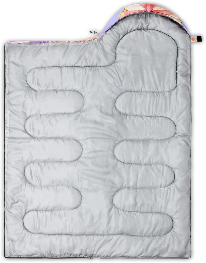 HOSIMA Dear Hunting Pattern Cold Weather Sleeping Bags for Kids Adults,Black Light Weight Waterproof Sleeping Bags for Outdoors Hiking.