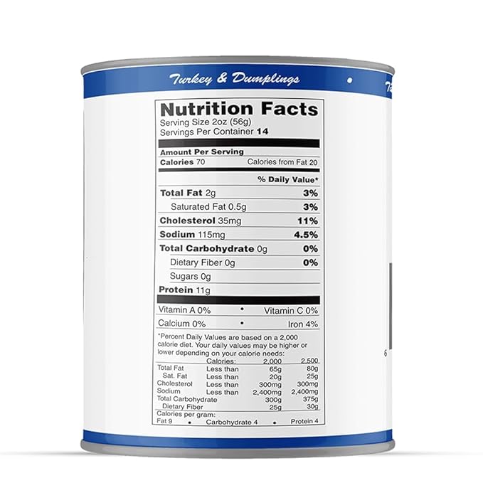 Werling & Sons Fully Cooked Canned Turkey Meat 28 Oz Heat & Eat Premium Quality Recipe Ready Canned Meat for Everyday Quick Meals, Camping, Emergency Canned Food & Survival Preparedness Pack of 6