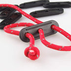 20PCS Plastic Cord Tensioners Rope Adjuster Tent Guy-Line Wind Rope Buckle Fastener Tightener for Camping Hiking Outdoor Gear Accessories
