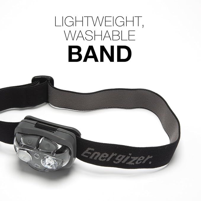 Energizer PRO-360 LED Headlamp, IPX4 Water Resistant Headlamps, High-Performance Head Light for Outdoors, Camping, Running, Storm, Survival LED Light for Emergencies (Batteries Included)