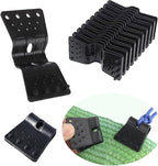 50pcs Shade Cloth Clips, Plastic Sun-shade Cloth Heavy Duty Lock Grip, Tarp Butterfly Fabric Clips Round Windproof Awning Greenhouse Clamp Grip for Outdoor Garden Anti Bird Netting Tents