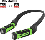 EZRED Anywear Rechargeable Neck Light for Hands-Free Lighting - NK15-GR Green, Perfect Light for Mechanics, Camping, Hunting, DIY Projects, Reading