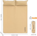 Naturehike Camping Sleeping Pad with Quick-Inflating, Ultralight Memory Foam Sleeping Mat for Camping Backpacking Hiking Traveling Tent, Yellow