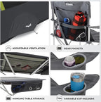 CORE 4 Person Instant Cabin Tent Camping Set | Includes 1 Pop Up Tent with 60 Second Setup, 1 Outdoor Table & 2 Camp Chairs | Perfect for Family Car Camping with Included Carry Bag