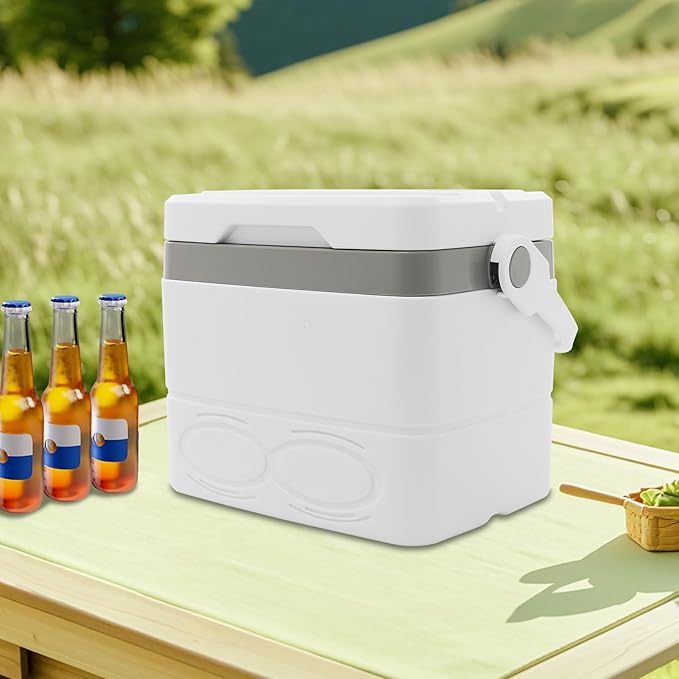 8.5l Camping Ice Boxes & Coolers, Insulated Cooler, Portable Ice Box with Handle, Large Insulated Ice Chestfor Beach, Picnic and Office Use