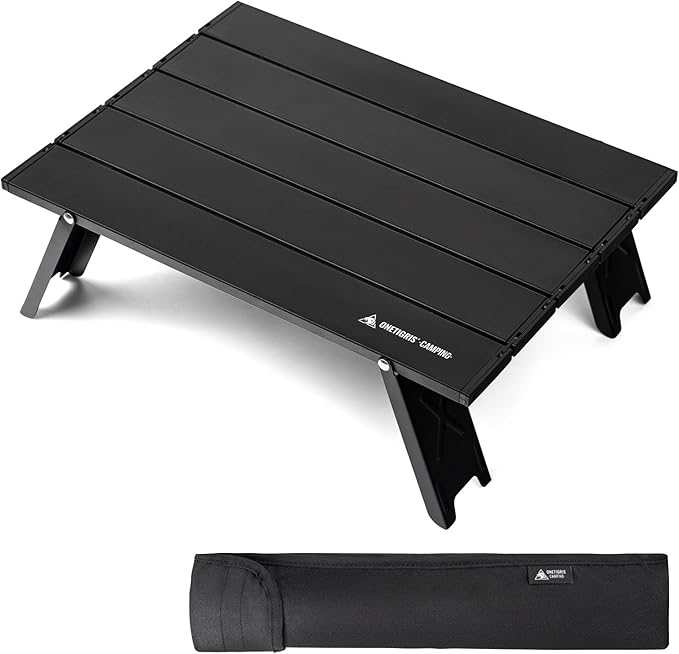 ONETIGRIS Ultralight Backpacking Table, Compact Pop-Up Folding Table for Camping, Hiking, Beach, Picnic, Travel