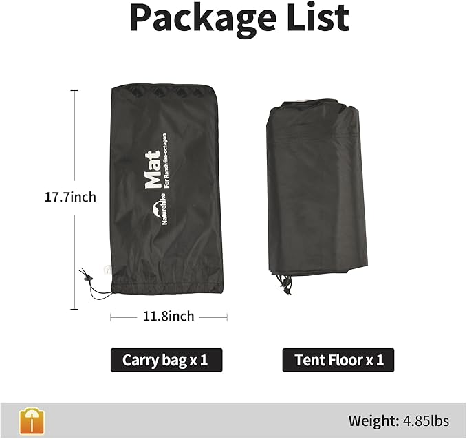 Naturehike Ranch Fire Teepee Tent, Cold Weather Winter Hot Tent with Stove Jack, 4-6 Person Waterproof Windproof 4 Season Tents for Camping