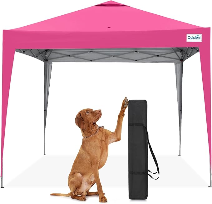 Quictent 10x10 Pop Up Canopy Tent - Instant Setup Gazebo for 1 Person, Portable & Compact, Waterproof & UV Protection, Ideal for Camping, Beach, Parties, Markets and Outdoor Events