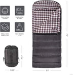 Teton Celsius XXL Sleeping Bag, Cold Weather Sleeping Bags for Adults and Kids, Camping Made Easy and Warm. Compression Sack Included, 35F, 25F, 0F, 20F Degree