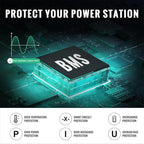 500W Portable Power Station 484Wh Solar Generator Backup Power Supply with 2 AC Outlets, 5 USB Ports and PD 100W Type-C Ports; Emergency LED Light for Outdoor Adventure Camping RV Emergency
