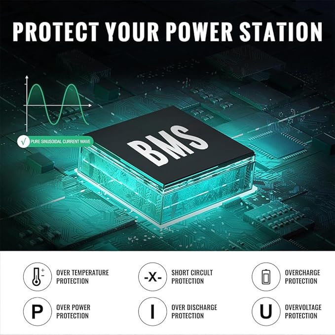 500W Portable Power Station 484Wh Solar Generator Backup Power Supply with 2 AC Outlets, 5 USB Ports and PD 100W Type-C Ports; Emergency LED Light for Outdoor Adventure Camping RV Emergency