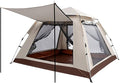 3-4 Person Camping Tent, Outdoor Waterproof Family Tents Weatherproof, Automatic Pop Up Backpacking Tent with Carry Bag and Tent Foyers, for Camping Hiking Traveling