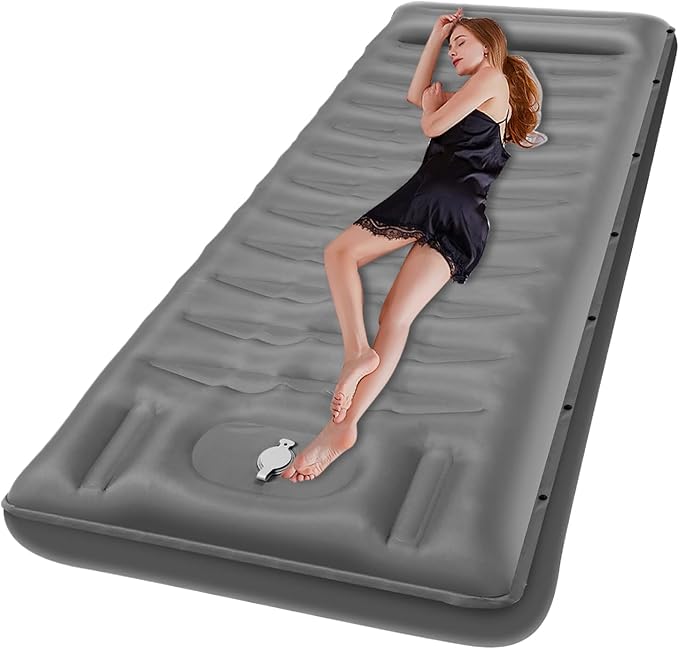 Camping Mattress,Built-in Foot Pump Waterproof Outdoor Gear | Backpacking Sleeping Pad,for Backpacking Tent Hiking Traveling Beach