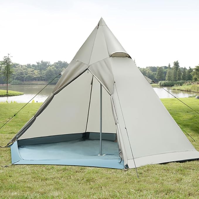 GeRRiT Outdoor Camping Tent Family Pyramid Tent for Camping Backpacking Hiking Mountaineering