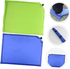 POPETPOP 4pcs Self-Inflating Outdoor Cushion Pad Portable Camping Sleeping Mat for Hiking Stadium and Picnics Moisture-Resistant Design Compact Easy Setup
