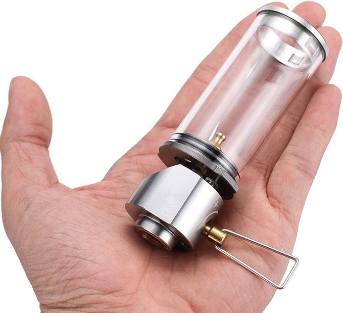 BRS Outdoor Gas Lantern Dreamlike Candle Lamp Portable Tent Lantern Glass Mantle Lantern (BRS-55 1pc)
