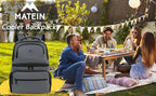 MATEIN Cooler Backpack, 26 Cans Insulated Lunch Backpack for Men Women, Leakproof Double Layer Lunch Cooler Bag Lightweight Soft Lunch Backpack with Cooler Compartment, Beach Camping Hiking Beer Gifts
