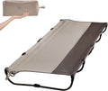 Timber Ridge Lightweight Aluminum Camping Cot, 20-Second Quick Set-Up Folding Cot with Zipper Closure, Portable Carry Bag Included for Camping, Travel and Outdoors, Support up to 225lbs, Tan