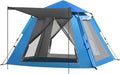Outdoor Family Tent Weatherproof, Foldable Portable Camping Tent with Carry Bag, Pop Up Waterproof Ventilated Backpacking Tents for Camping, Parks, Picnicking, Traveling