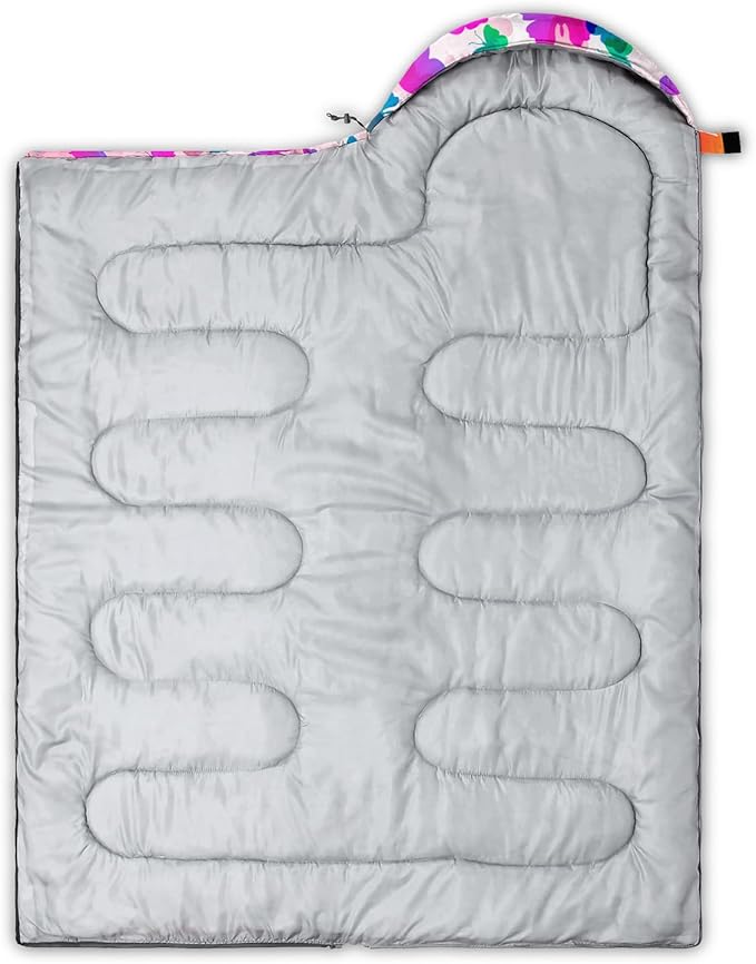 HOSIMA Dear Hunting Pattern Cold Weather Sleeping Bags for Kids Adults,Black Light Weight Waterproof Sleeping Bags for Outdoors Hiking.
