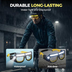 Rechargeable LED Motion Glasses Lamp, 5 Mode Hands Headlamp for Night Running, Hands Head Light with Motion Touch for Running Camping Fishing Cycling Hiking Night Work (2Pcs)