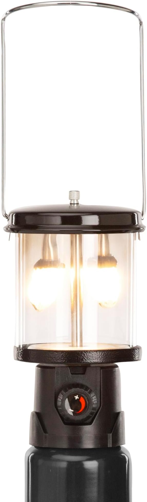 Stansport Propane Mantel Lantern – Outdoor Light with Adjustable Brightness, Carry Handle, Ventilated Hood, High-Output, Portable, for Emergency, Backpacking, Camping – Mantels Included