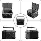 Camp Cooler with Bluetooth Speaker 22 Quart，48 Hours Ice Retention, Portable Handle, Outdoor Camping Cooler for BBQs, Beach, Hiking