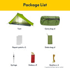LANSHAN Ultralight Tent 3-Season Backpacking Tent for 1-Person or 2-Person Camping, Trekking, Kayaking, Climbing, Hiking