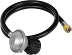 SHINESTAR 3FT Gas Grill Regulator and Hose, Propane Regulator Replacement Part for Camp Chef Griddle & Stove and Blackstone Griddle, with 3/8" Female Flare Nut, Low Pressure