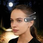 1000Mah Rechargeable Ear Mounted Headlamp With Motion Sensor, Adjustable Brightness For Fishing, Camping, Running, Portable Head Light