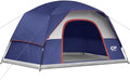 Tents for Camping 6 Person Tent Waterproof Windproof Double Layer Family Camping Tent, Easy Setup Dome Tent with Large Mesh Windows & Wider Door for Outdoor Camping & Hiking