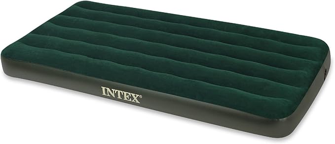 Intex Prestige Downy Airbed Kit with Hand Held Battery Pump, Twin