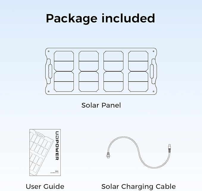 210W Portable Solar Panel with Adjustable Kickstand,IP65 Waterproof,High Efficiency Conversion,Foldable Solar Panel for Outdoor Camping,RVs and Home Backup