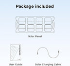 210W Portable Solar Panel with Adjustable Kickstand,IP65 Waterproof,High Efficiency Conversion,Foldable Solar Panel for Outdoor Camping,RVs and Home Backup