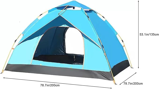 Tents for Camping, Pop up Tent, 2/3/4 Person Camping Tent, Spacious, Lightweight Portable Backpacking Tent for Outdoor Camping, Hiking