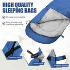 Camping Sleeping Bags for Adults Kids Waterproof Lightweight Sleeping Bag for Cold Weather or Warm Backpacking Hiking Mountaineering Indoor Outdoor Use