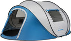 EchoSmile Instant Pop Up Camping Tent, 2/4/6 Person, Easy Setup Tent, Water Resistant Dome, Portable with Carry Bag